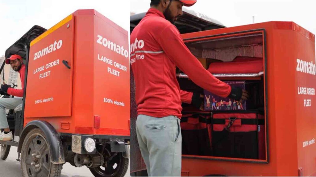Zomato launches ‘large order fleet’ to deliver food for groups of up to 50 people
