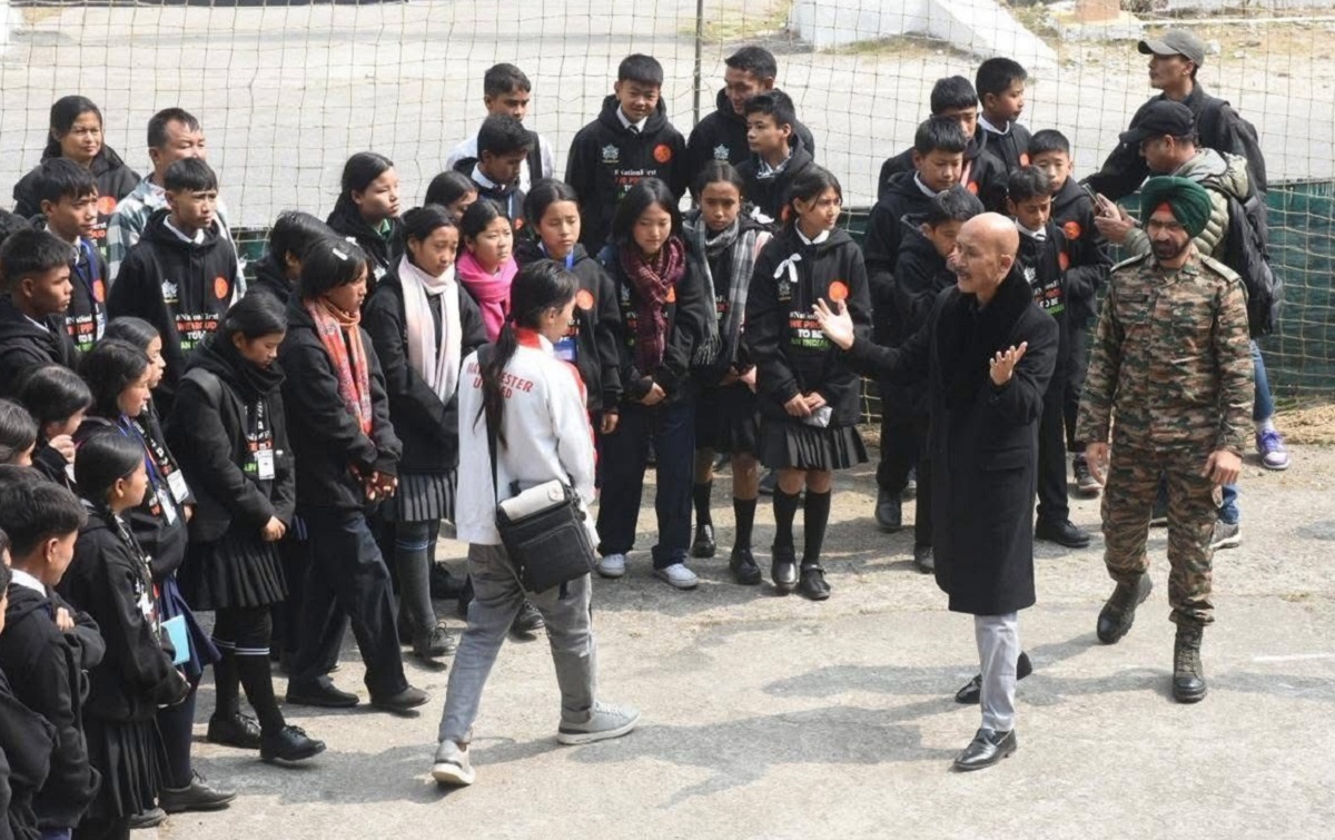 Sonam Chopel Sherpa Leads 60 Sikkim Students on Educational Tour of Indian Army Establishments